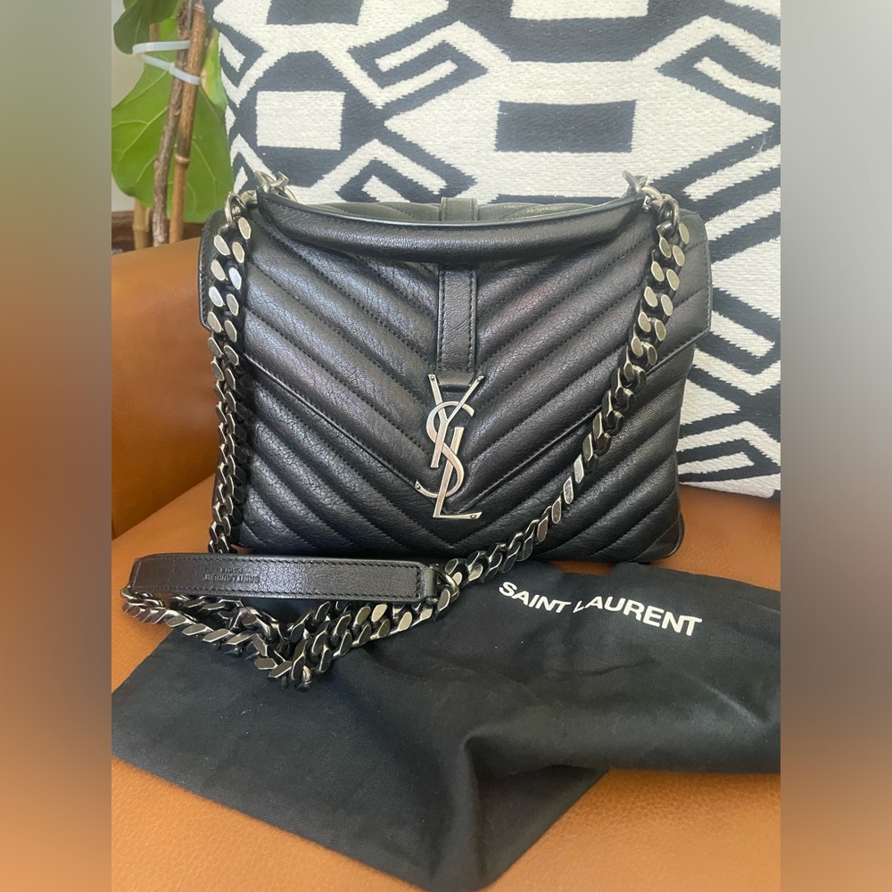 Saint Laurent College bag black medium